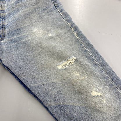 【現状渡し品】【メンズ】 SUNNY SIDE UP サニーサイドアップ 再構築 DAMAGE DENIM PANTS ダメージ デニムパンツ ボトムス 151-260319-kh-04-izu カラー：インディゴ 万代Net店