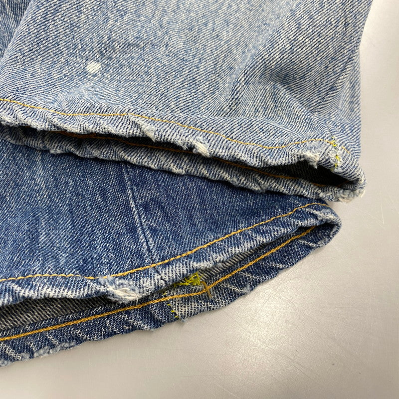 【現状渡し品】【メンズ】 SUNNY SIDE UP サニーサイドアップ 再構築 DAMAGE DENIM PANTS ダメージ デニムパンツ ボトムス 151-260319-kh-04-izu カラー：インディゴ 万代Net店