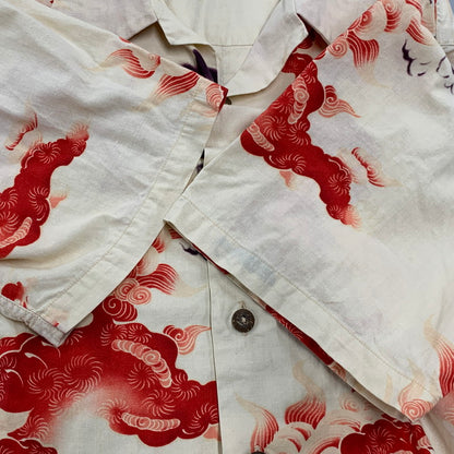 【中古品】【メンズ】 SPECIAL EDITION スペシャルエディション 唐獅子牡丹 KARAJISHI BOTAN SS SHIRT ショートスリーブ シャツ トップス 145-260314-kh-02-izu カラー：ベージュ系 万代Net店
