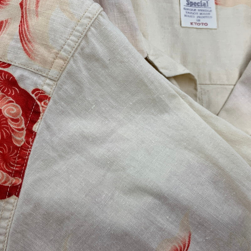 【中古品】【メンズ】 SPECIAL EDITION スペシャルエディション 唐獅子牡丹 KARAJISHI BOTAN SS SHIRT ショートスリーブ シャツ トップス 145-260314-kh-02-izu カラー：ベージュ系 万代Net店