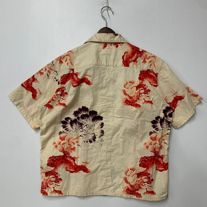 【中古品】【メンズ】 SPECIAL EDITION スペシャルエディション 唐獅子牡丹 KARAJISHI BOTAN SS SHIRT ショートスリーブ シャツ トップス 145-260314-kh-02-izu カラー：ベージュ系 万代Net店