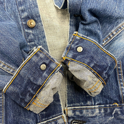 【中古品】【メンズ】 SMALL-E 4TH DENIM JACKET デニムジャケット 刻印529 不均等V ケアタグ アウター 146-260315-as-05-izu カラー：インディゴ 万代Net店