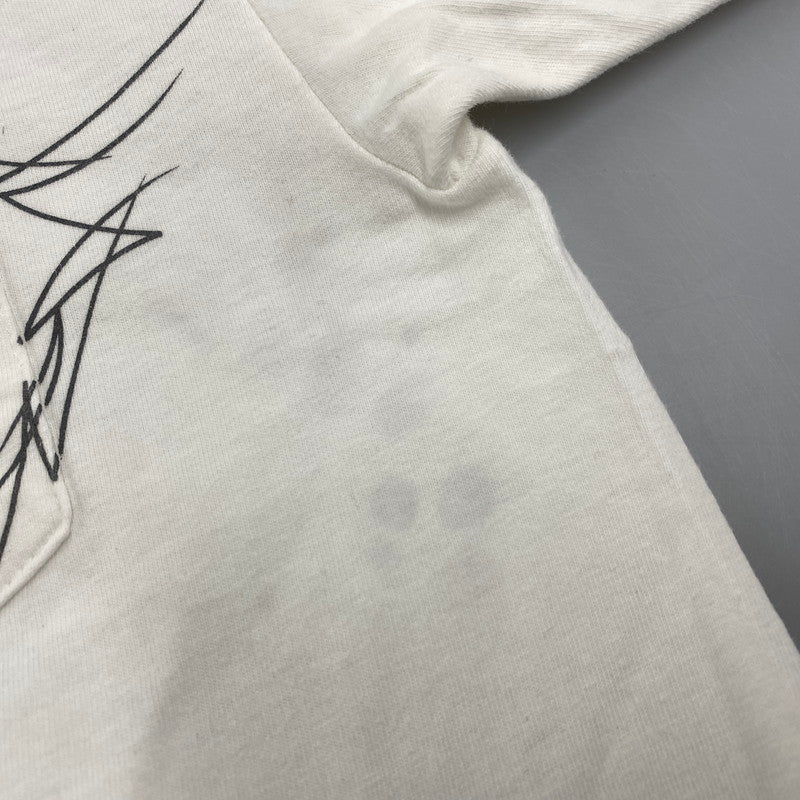 【中古品】【メンズ】 HARLEY DAVIDSON ハーレーダビッドソン LAS VEGAS SPADE BLUE FIRE PRINT S/S TEE c2010 プリント Tシャツ 半袖 白タグ USA製 146-260315-as-06-izu サイズ：L カラー：ホワイト 万代Net店