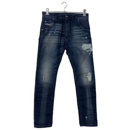 【現状渡し品】【メンズ】 069CU KROOLEY-CB DAMAGE JOGG JEANS ダメージ ジョグ ジーンズ ボトムス 152-260319-yn-04-izu サイズ：28 カラー：インディゴ 万代Net店