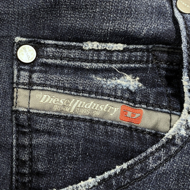 【現状渡し品】【メンズ】 069CU KROOLEY-CB DAMAGE JOGG JEANS ダメージ ジョグ ジーンズ ボトムス 152-260319-yn-04-izu サイズ：28 カラー：インディゴ 万代Net店