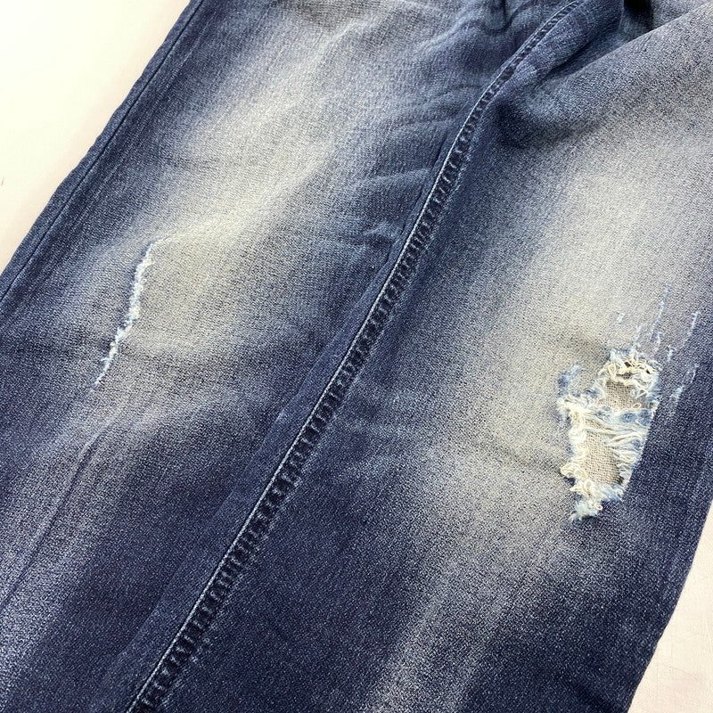 【現状渡し品】【メンズ】 069CU KROOLEY-CB DAMAGE JOGG JEANS ダメージ ジョグ ジーンズ ボトムス 152-260319-yn-04-izu サイズ：28 カラー：インディゴ 万代Net店