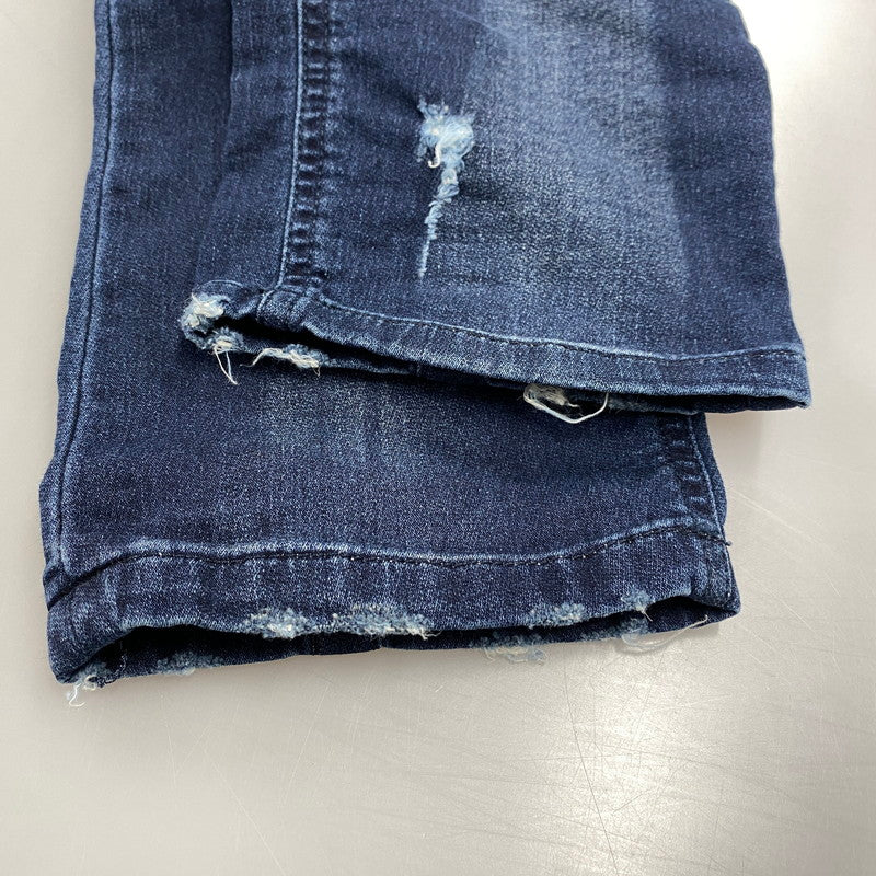 【現状渡し品】【メンズ】 069CU KROOLEY-CB DAMAGE JOGG JEANS ダメージ ジョグ ジーンズ ボトムス 152-260319-yn-04-izu サイズ：28 カラー：インディゴ 万代Net店