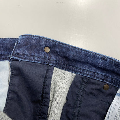 【現状渡し品】【メンズ】 069CU KROOLEY-CB DAMAGE JOGG JEANS ダメージ ジョグ ジーンズ ボトムス 152-260319-yn-04-izu サイズ：28 カラー：インディゴ 万代Net店