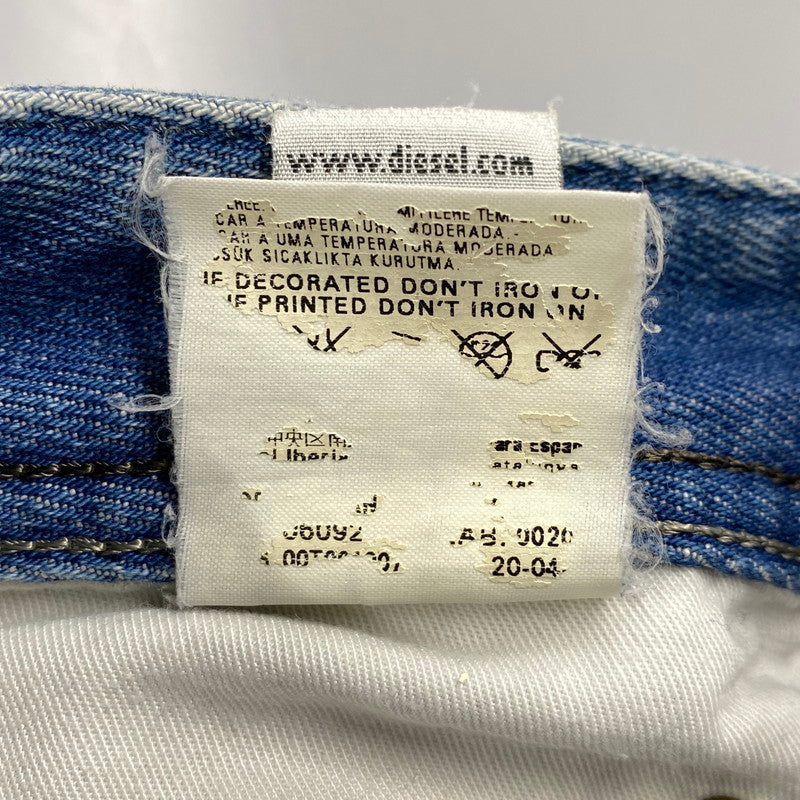 【中古品】【メンズ】 BUTTON FLY DAMAGE FLARE DENIM PANTS ボタン フライ ダメージ フレア デニム パンツ ボトムス 152-260319-yn-03-izu サイズ：31 カラー：インディゴ 万代Net店