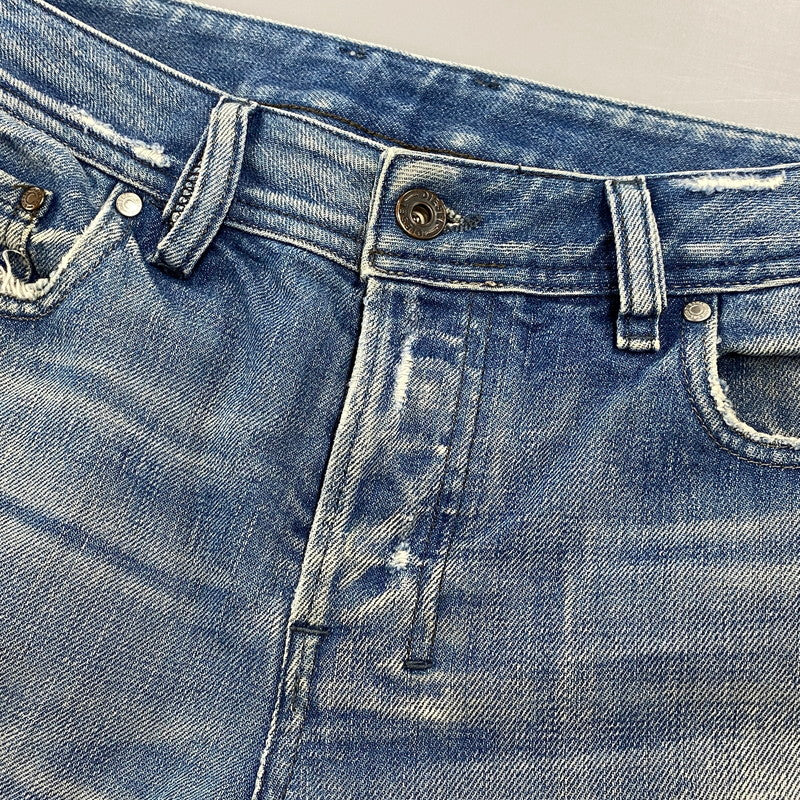 【中古品】【メンズ】 BUTTON FLY DAMAGE FLARE DENIM PANTS ボタン フライ ダメージ フレア デニム パンツ ボトムス 152-260319-yn-03-izu サイズ：31 カラー：インディゴ 万代Net店