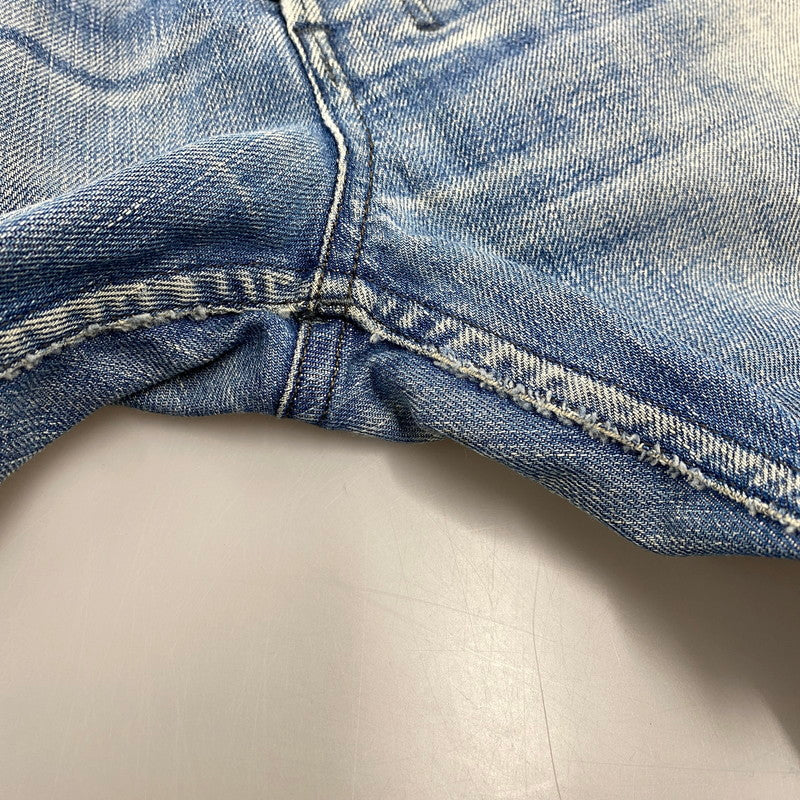【中古品】【メンズ】 BUTTON FLY DAMAGE FLARE DENIM PANTS ボタン フライ ダメージ フレア デニム パンツ ボトムス 152-260319-yn-03-izu サイズ：31 カラー：インディゴ 万代Net店