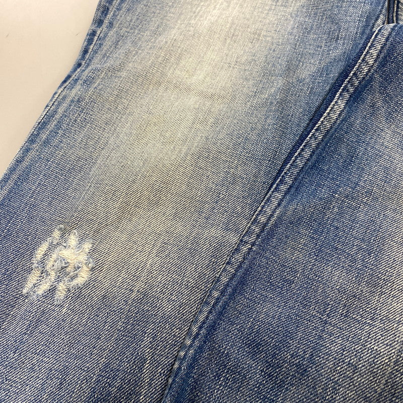 【中古品】【メンズ】 BUTTON FLY DAMAGE FLARE DENIM PANTS ボタン フライ ダメージ フレア デニム パンツ ボトムス 152-260319-yn-03-izu サイズ：31 カラー：インディゴ 万代Net店