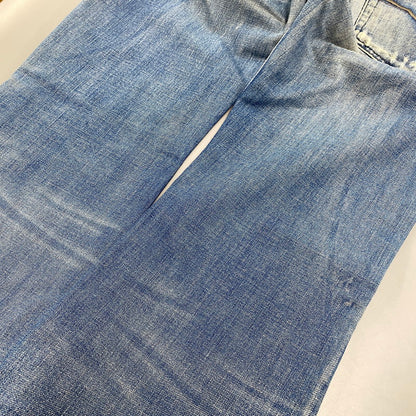 【中古品】【メンズ】 BUTTON FLY DAMAGE FLARE DENIM PANTS ボタン フライ ダメージ フレア デニム パンツ ボトムス 152-260319-yn-03-izu サイズ：31 カラー：インディゴ 万代Net店