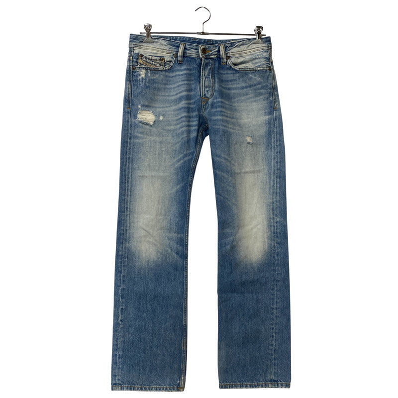 【中古品】【メンズ】 WASH 008A2 BUTTON FLY DAMAGE VIKER PANTS ボタン フライ ダメージ バイカー パンツ ボトムス 152-260319-yn-06-izu サイズ：32×32 カラー：インディゴ 万代Net店