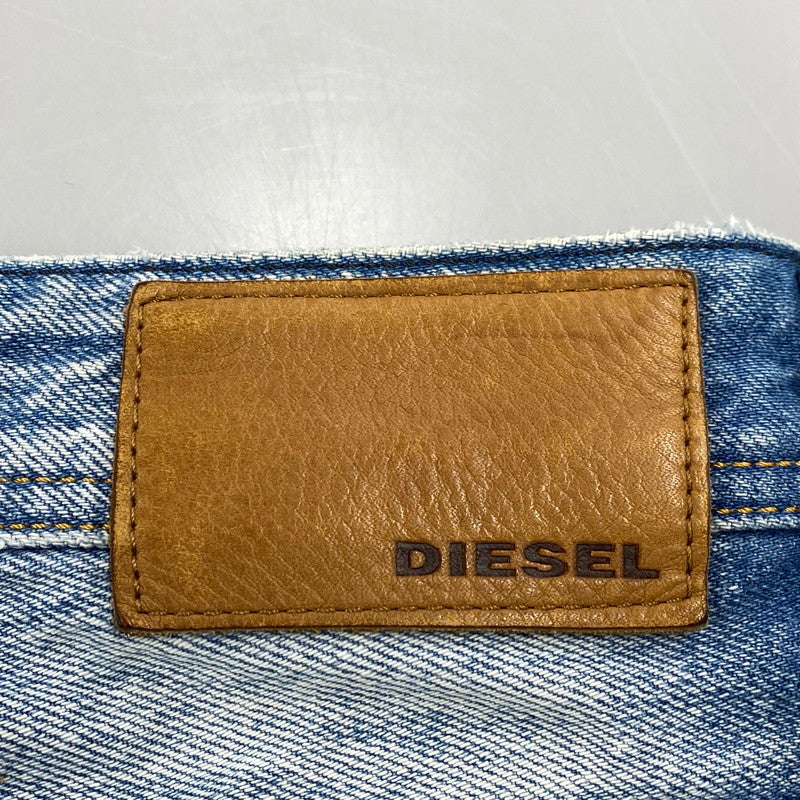 【中古品】【メンズ】 WASH 008A2 BUTTON FLY DAMAGE VIKER PANTS ボタン フライ ダメージ バイカー パンツ ボトムス 152-260319-yn-06-izu サイズ：32×32 カラー：インディゴ 万代Net店