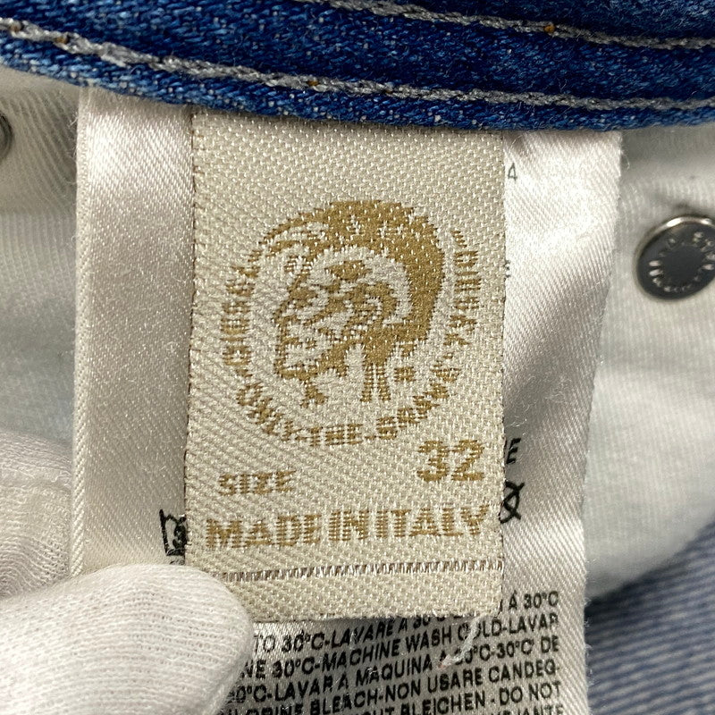 【中古品】【メンズ】 WASH 008A2 BUTTON FLY DAMAGE VIKER PANTS ボタン フライ ダメージ バイカー パンツ ボトムス 152-260319-yn-06-izu サイズ：32×32 カラー：インディゴ 万代Net店