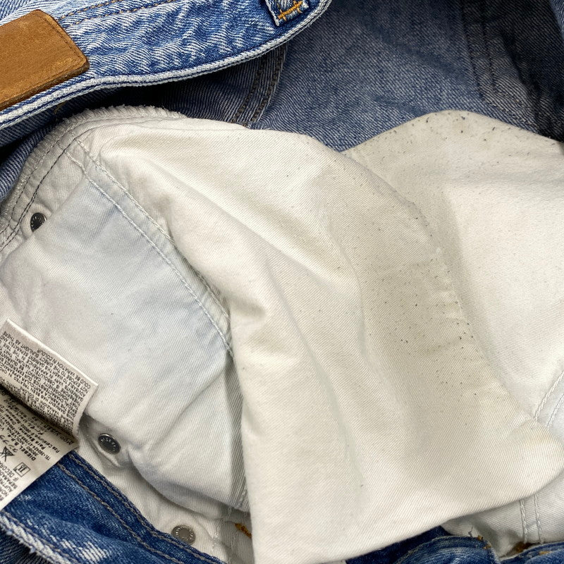 【中古品】【メンズ】 WASH 008A2 BUTTON FLY DAMAGE VIKER PANTS ボタン フライ ダメージ バイカー パンツ ボトムス 152-260319-yn-06-izu サイズ：32×32 カラー：インディゴ 万代Net店