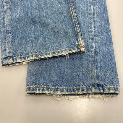 【中古品】【メンズ】 WASH 008A2 BUTTON FLY DAMAGE VIKER PANTS ボタン フライ ダメージ バイカー パンツ ボトムス 152-260319-yn-06-izu サイズ：32×32 カラー：インディゴ 万代Net店