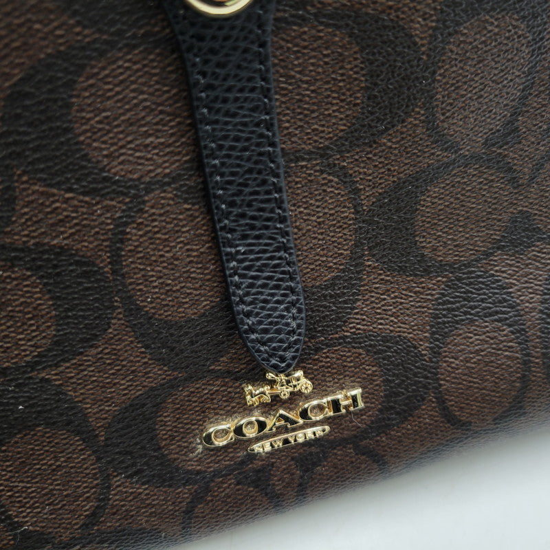 【中古品】【レディース】 COACH コーチ F54700 シグネチャー シティ ジップ トートバッグ カバン 180-260319-kh-12-izu カラー：ブラウン 万代Net店