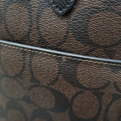 【中古品】【レディース】 COACH コーチ F54700 シグネチャー シティ ジップ トートバッグ カバン 180-260319-kh-12-izu カラー：ブラウン 万代Net店