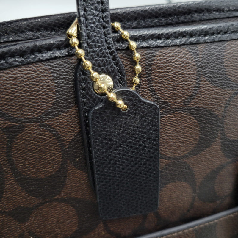 【中古品】【レディース】 COACH コーチ F54700 シグネチャー シティ ジップ トートバッグ カバン 180-260319-kh-12-izu カラー：ブラウン 万代Net店