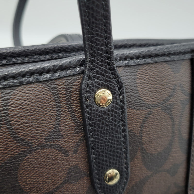 【中古品】【レディース】 COACH コーチ F54700 シグネチャー シティ ジップ トートバッグ カバン 180-260319-kh-12-izu カラー：ブラウン 万代Net店