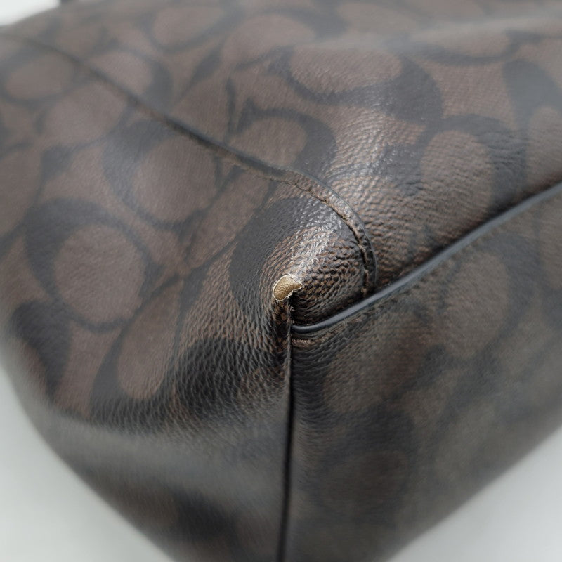 【中古品】【レディース】 COACH コーチ F54700 シグネチャー シティ ジップ トートバッグ カバン 180-260319-kh-12-izu カラー：ブラウン 万代Net店