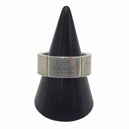 【中古品】【メンズ/レディース】 AG925 LOGO RING ロゴ リング 指輪 182-260315-kh-03-izu サイズ：17 カラー：シルバー 万代Net店