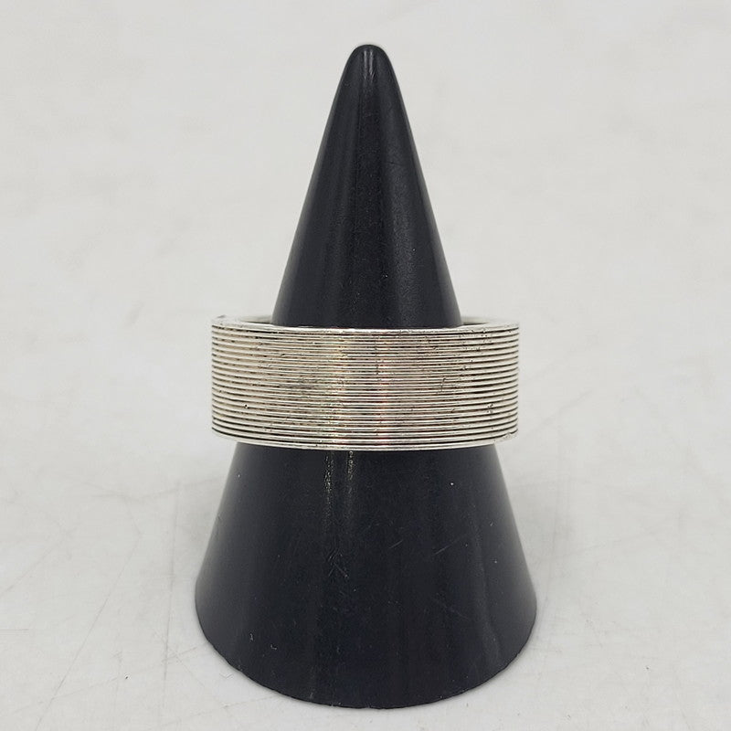 【中古品】【メンズ/レディース】 AG925 LOGO RING ロゴ リング 指輪 182-260315-kh-03-izu サイズ：17 カラー：シルバー 万代Net店