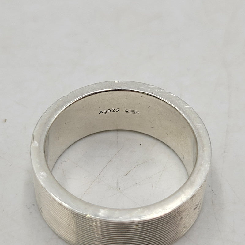【中古品】【メンズ/レディース】 AG925 LOGO RING ロゴ リング 指輪 182-260315-kh-03-izu サイズ：17 カラー：シルバー 万代Net店