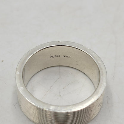【中古品】【メンズ/レディース】 AG925 LOGO RING ロゴ リング 指輪 182-260315-kh-03-izu サイズ：17 カラー：シルバー 万代Net店