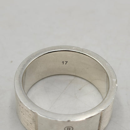 【中古品】【メンズ/レディース】 AG925 LOGO RING ロゴ リング 指輪 182-260315-kh-03-izu サイズ：17 カラー：シルバー 万代Net店