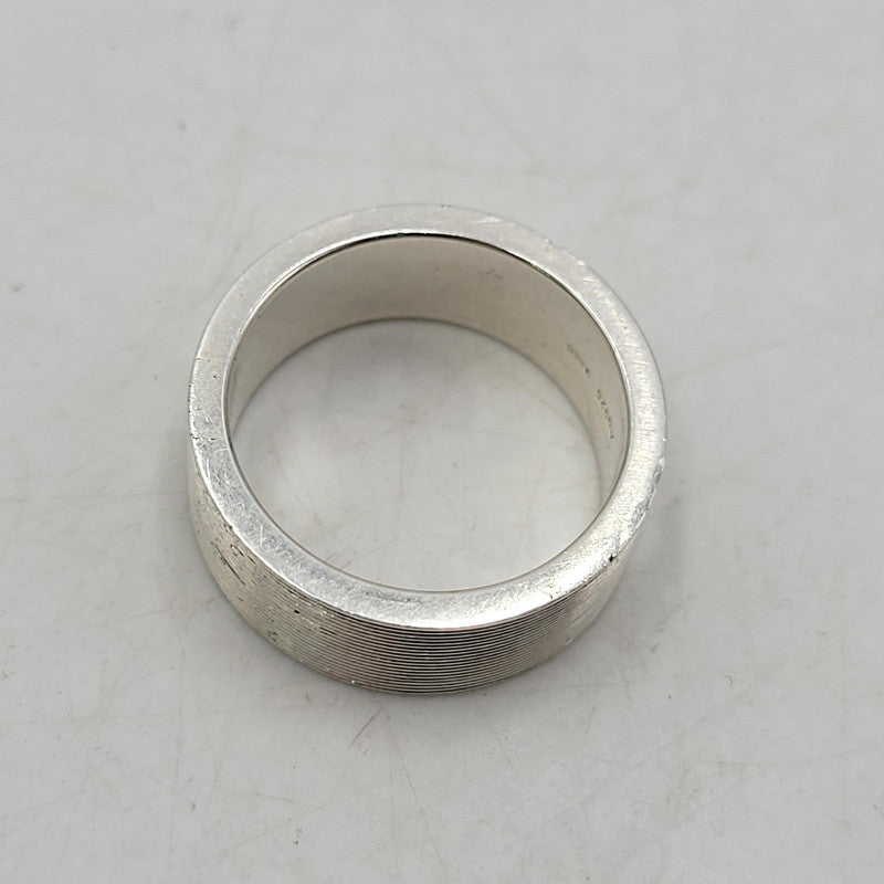 【中古品】【メンズ/レディース】 AG925 LOGO RING ロゴ リング 指輪 182-260315-kh-03-izu サイズ：17 カラー：シルバー 万代Net店