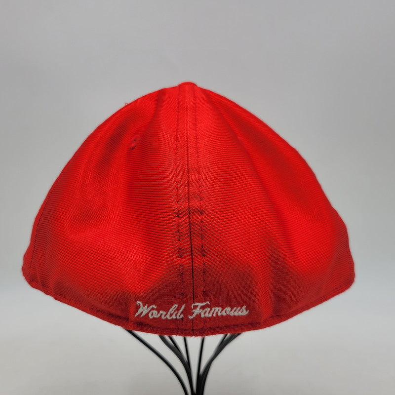 【中古品】【メンズ/レディース】 SUPREME×NEWERA シュプリーム × ニューエラ DAZZLE BOX LOGO 59FIFTY BB CAP ダズール ボックス ロゴ BB キャップ 帽子 185-260316-yn-04-izu サイズ：7 3/8(58.7cm) カラー：レッド 万代Net店