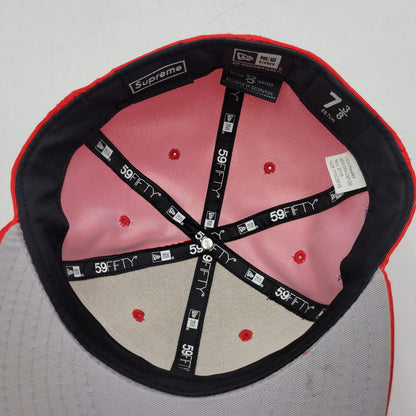 【中古品】【メンズ/レディース】 SUPREME×NEWERA シュプリーム × ニューエラ DAZZLE BOX LOGO 59FIFTY BB CAP ダズール ボックス ロゴ BB キャップ 帽子 185-260316-yn-04-izu サイズ：7 3/8(58.7cm) カラー：レッド 万代Net店