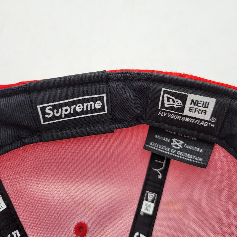 【中古品】【メンズ/レディース】 SUPREME×NEWERA シュプリーム × ニューエラ DAZZLE BOX LOGO 59FIFTY BB CAP ダズール ボックス ロゴ BB キャップ 帽子 185-260316-yn-04-izu サイズ：7 3/8(58.7cm) カラー：レッド 万代Net店
