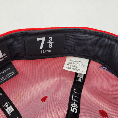 【中古品】【メンズ/レディース】 SUPREME×NEWERA シュプリーム × ニューエラ DAZZLE BOX LOGO 59FIFTY BB CAP ダズール ボックス ロゴ BB キャップ 帽子 185-260316-yn-04-izu サイズ：7 3/8(58.7cm) カラー：レッド 万代Net店