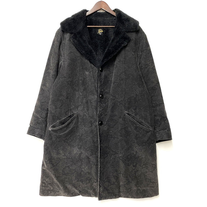 【中古品】【メンズ】 Needles ニードルス RANCH COAT DOBBY CORDUROY PAISLEY PRINT DI050 ランチコート ドビーコーデュロイ ペイズリープリント 140-260315-as-11-izu サイズ：M カラー：ブラック 万代Net店