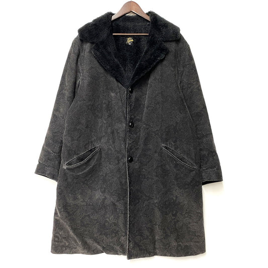 【中古品】【メンズ】 Needles ニードルス RANCH COAT DOBBY CORDUROY PAISLEY PRINT DI050 ランチコート ドビーコーデュロイ ペイズリープリント 140-260315-as-11-izu サイズ：M カラー：ブラック 万代Net店