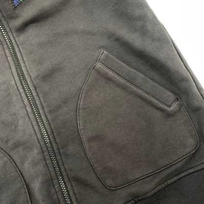 【現状渡し品】【メンズ】 OLD STUSSY AUTHENTIC オールド ステューシー オーセンティック ZIP UP HOODED SWEATSHIRT ジップアップ フーデッド スウェットシャツ パーカー 142-260315-as-03-izu サイズ：M カラー：ブラック系 万代Net店