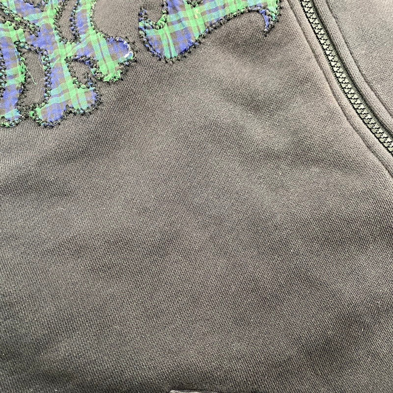 【現状渡し品】【メンズ】 OLD STUSSY AUTHENTIC オールド ステューシー オーセンティック ZIP UP HOODED SWEATSHIRT ジップアップ フーデッド スウェットシャツ パーカー 142-260315-as-03-izu サイズ：M カラー：ブラック系 万代Net店
