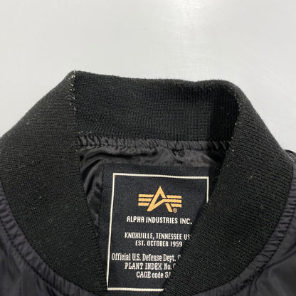【中古品】【メンズ】 TA1224-101 FIGHTING EAGLE 58TH MA-1 FLIGHT JACKET ファインティング イーグル フライト ジャケット アウター 145-260316-kh-05-izu サイズ：M カラー：ブラック 万代Net店