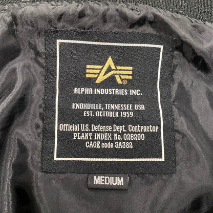 【中古品】【メンズ】 TA1224-101 FIGHTING EAGLE 58TH MA-1 FLIGHT JACKET ファインティング イーグル フライト ジャケット アウター 145-260316-kh-05-izu サイズ：M カラー：ブラック 万代Net店