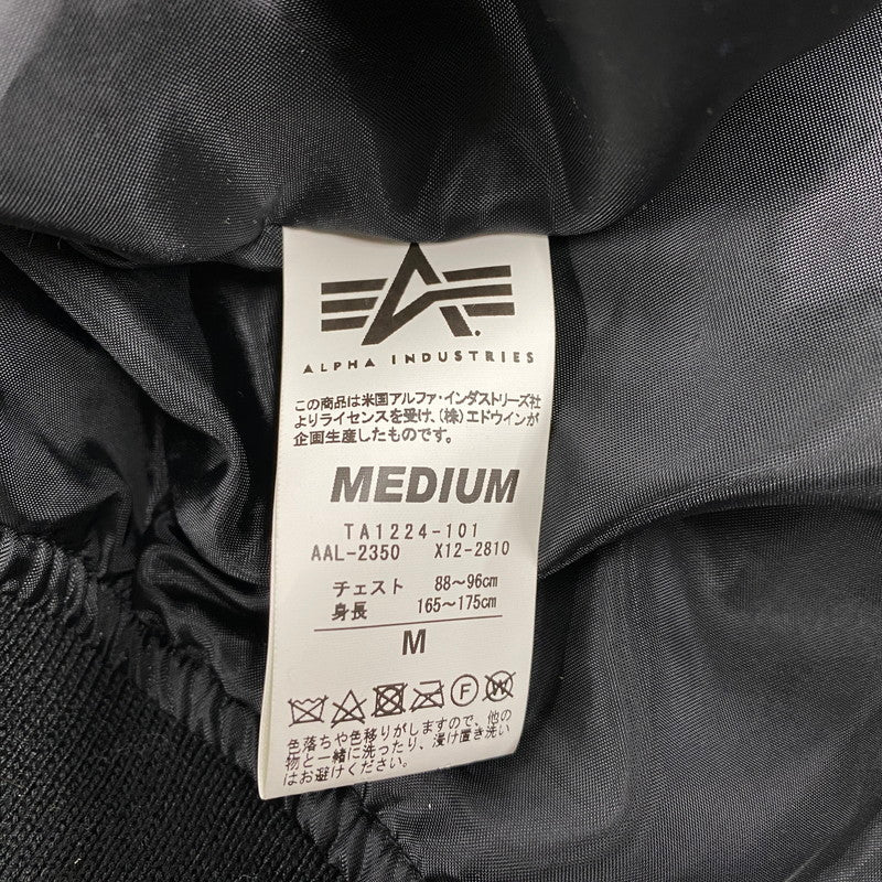 【中古品】【メンズ】 TA1224-101 FIGHTING EAGLE 58TH MA-1 FLIGHT JACKET ファインティング イーグル フライト ジャケット アウター 145-260316-kh-05-izu サイズ：M カラー：ブラック 万代Net店