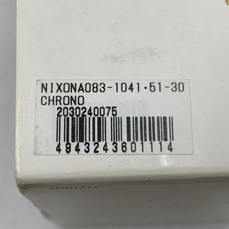 【中古品】【メンズ/レディース】 NIXON ニクソン 51-30 CHRONO CHRONOGRAPH QUARTZ クロノグラフ クォーツ 腕時計 時計 197-260603-kh-05-izu カラー：ブラック×ゴールド 万代Net店