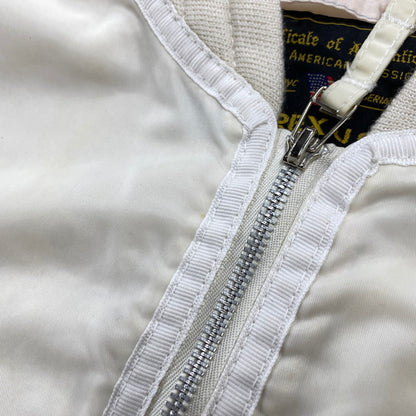 【現状渡し品】【レディース】 MA-1 FLIGHT JACKET フライト ジャケットアウター 168-260316-kh-01-izu サイズ：M カラー：アイボリー 万代Net店