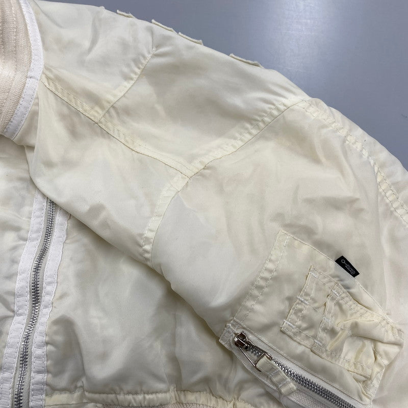 【現状渡し品】【レディース】 MA-1 FLIGHT JACKET フライト ジャケットアウター 168-260316-kh-01-izu サイズ：M カラー：アイボリー 万代Net店
