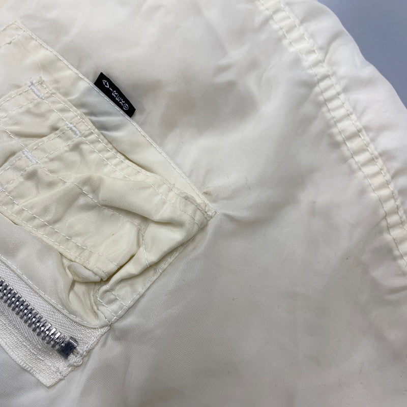 【現状渡し品】【レディース】 MA-1 FLIGHT JACKET フライト ジャケットアウター 168-260316-kh-01-izu サイズ：M カラー：アイボリー 万代Net店