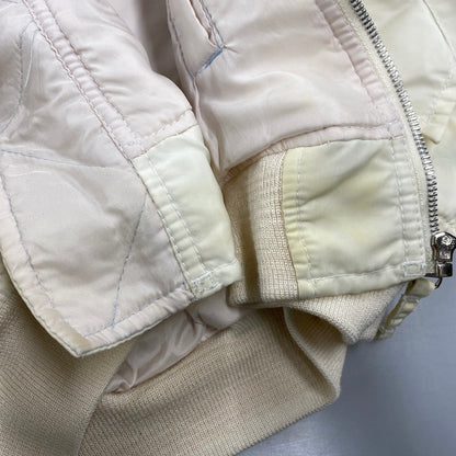 【現状渡し品】【レディース】 MA-1 FLIGHT JACKET フライト ジャケットアウター 168-260316-kh-01-izu サイズ：M カラー：アイボリー 万代Net店