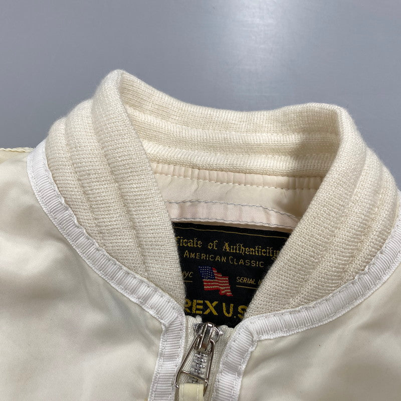 【現状渡し品】【レディース】 MA-1 FLIGHT JACKET フライト ジャケットアウター 168-260316-kh-01-izu サイズ：M カラー：アイボリー 万代Net店